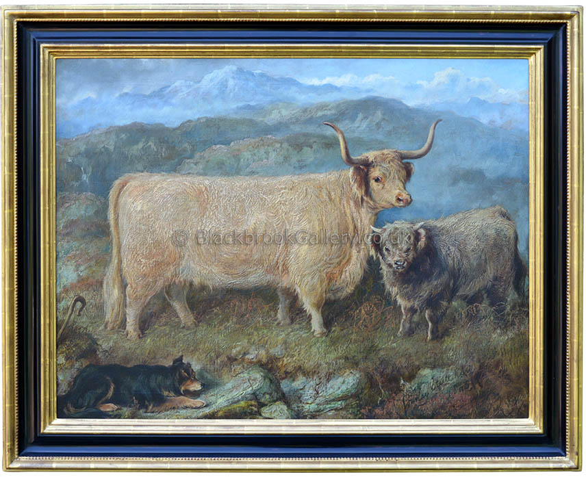 Gheal Chasach, Antique Animal Painting by Gourlay Steel