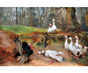 The Confrontation, Naive Animal Paintings