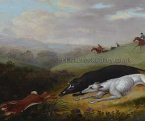 Coarsing scene by Samuel Spode naive animal paintings