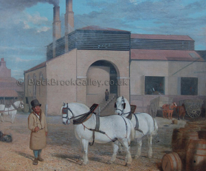 Hodgson's brewery by Thomas Woodward naive animal paintings