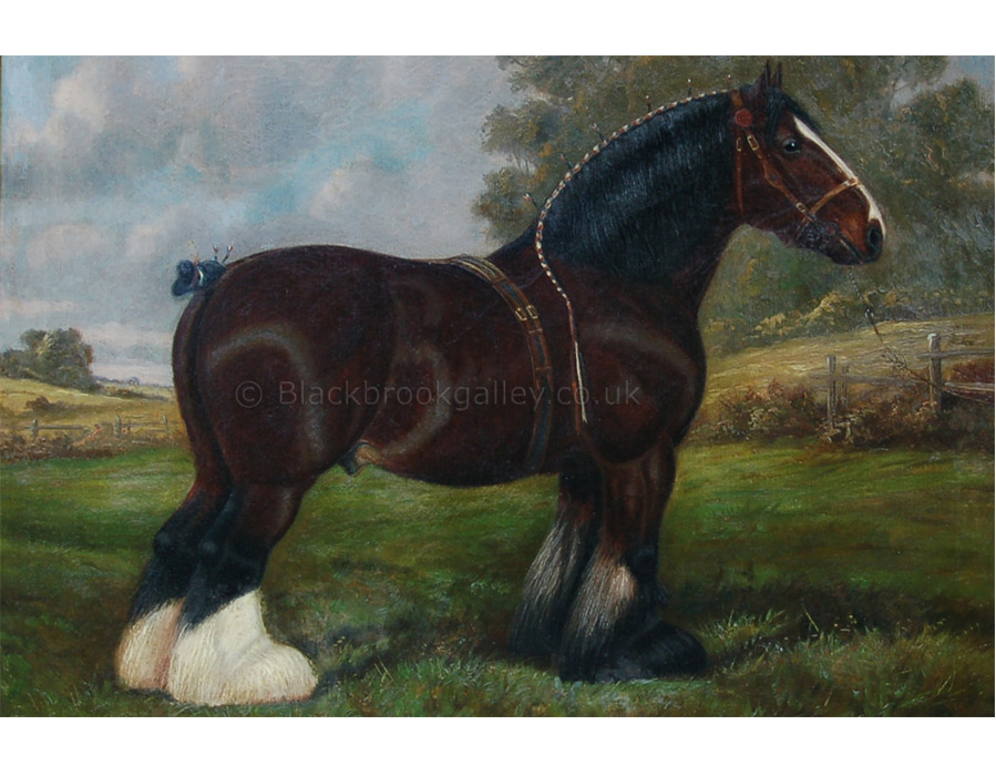 Portrait of a shire lunsdale banker by William Albert Clark antique animal paintings