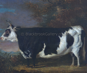 The west highland Kyloe heifer naive animal paintings