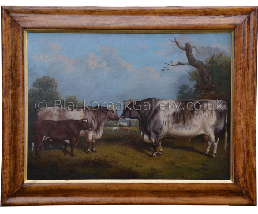 The family line by Edward Corbet antique animal portrait