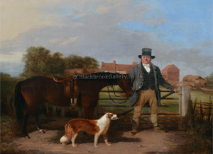 Yeoman Nottingham Farmer, Antique Painting