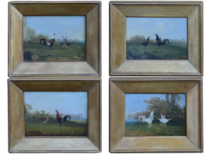 Set Of Four Paintings Of Game Birds, By G B Newmarch