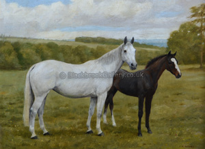 Mare With Her Foal Mare With Her Foal