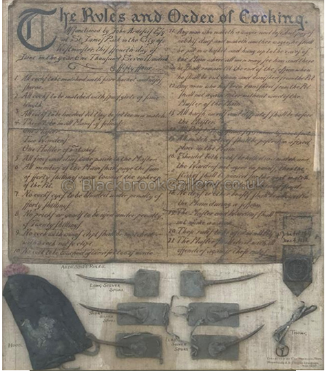 Ardesois’s hand-written Rules and Order of Cocking